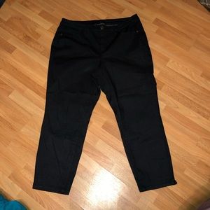 Lane Bryant Black Denim Cropped Pants